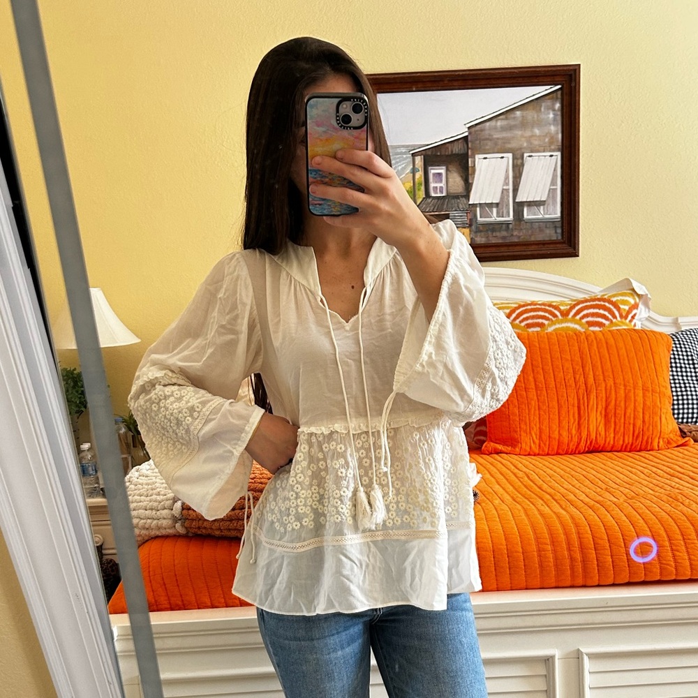 Pepin White Blouse